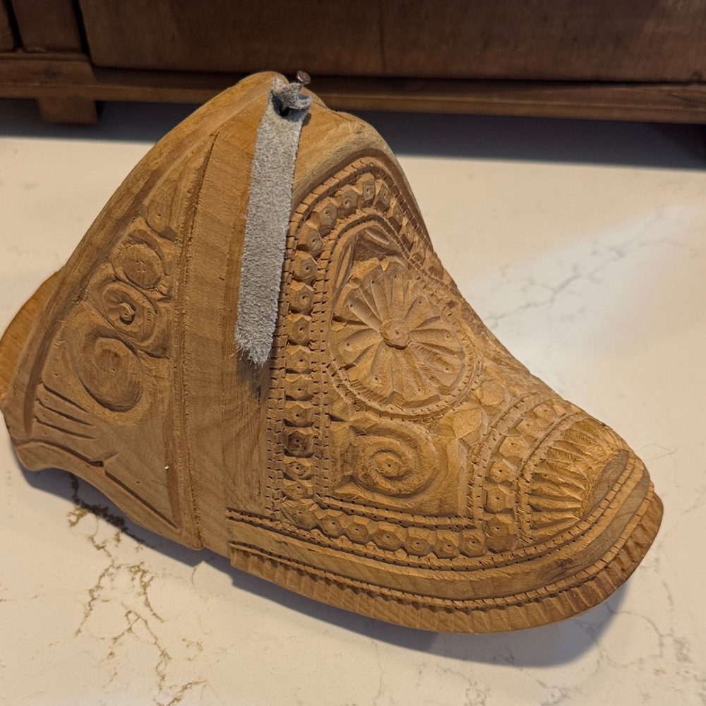 Handcrafted Wooden Decorative Piece from South America